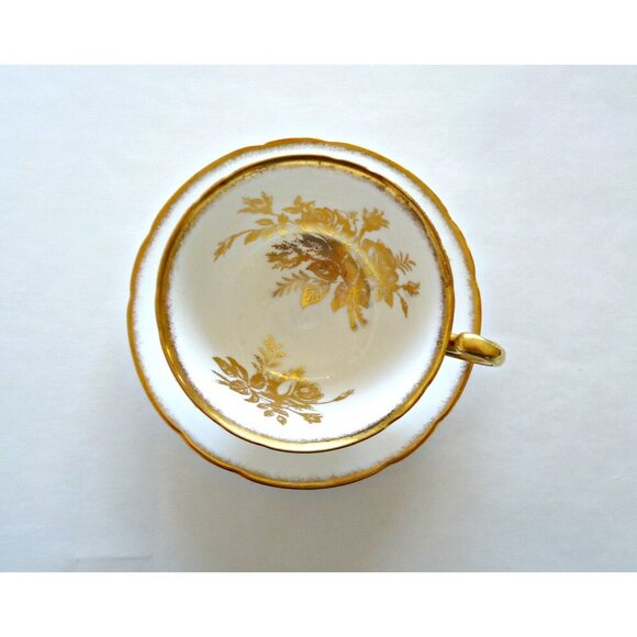 Vintage Paragon Tea Cup and Saucer Anniversary Rose Gold Gild Teacup Vintage - Picture 4 of 7